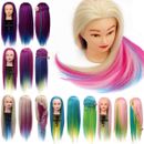 Colorful Hairdressing Training Head With Clamp Hair Mannequin Practice Doll 