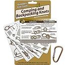 ReferenceReady Outdoor Knots - Waterproof Knot Tying Cards with Mini Carabiner - Includes 22 Rope Knots for Camping, Backpacking, & Scouting Scenarios