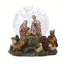 Weihnachtskrippe Snow Globe Schneekugel Geschenk 10cm Heilige Familie Jesus Schäferhund Ornament