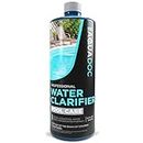 Pool Clarifier Liquid for Fast Acting Cloudy Water Treatment, Swimming Pool Water Clarifier Pool Owners Love, Use Our Clarifier to Keep Your Pool Clear | AquaDoc 32oz