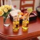 2PC Dollhouse Miniatures 1:12 Scale Resin Honey Jar Spoon Kitchen Accessories