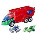 PJ MASKS PJ Launching Seeker Preschool Toy, Transforming Vehicle Playset with 2 Cars, 2 Action Figures, and More, for Kids Ages 3 and Up