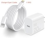 Original USB-C Fast Charger+Type C Cable  For iPhone 14 13 12 11 Pro Max XS lot