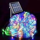 JMEXSUSS 200 LED Trampoline Accessories Solar Rope Lights, 66ft IP 65 Waterproof Rope Lights for Outside, 8 Modes Solar Trampoline Lights for Trampoline Ladder Slide Stake Tent Camp(Multicolor)