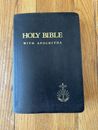 Rara Santa Biblia de la NKJV con edición de referencia apócrifa 1994 cuero Thomas Nelson
