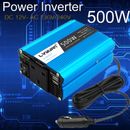 Inversor de potencia 500w adaptador convertidor CC 12V a CA 230V 240V cargadores de coche viaje 