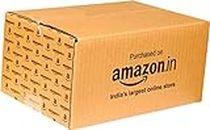 ADD-IT PRINTERS, Amazon printed (Size: 12 Inches * 8 Inches *6 Inches) 3 Ply Corrugated boxes - Pack of 20