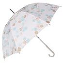 PAUL & JOE ACCESSOIRES 21-113-10764-10 Chrysantheme Rain Umbrella, UV Protection, Ribs, 23.6 inches (60 cm), White