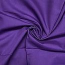 Plain Coloured Polycotton Fabric by The Metre 114cm Wide 46 Colours with Discounts - Colour 12 - Cadbury Purple - ONE METRE