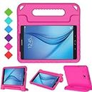 BMOUO Kids Case for Samsung Galaxy Tab E 9.6 - Shockproof Light Weight Protection Convertible Handle Stand Kids Case for Samsung Galaxy Tab E / Tab E Nook 9.6 Inch 2015 Tablet , Rose