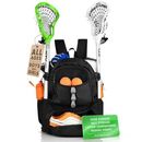 Athletic Lacrosse Bag - Extra Large Sports Lacrosse Backpack - Lacrosse Stick...
