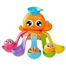 Toomies E73104 Tomy 7 in 1 Activity Octopus, Kids Toys for Water Play, Fun Bath Accessories for Babies and Toddlers, Suitable for 18 Months and Older, Multicoloured