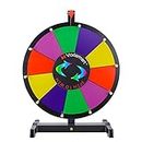 Voilamart 15 Inch Tabletop Spinning Prize Wheel, Spin The Wheel Dry Erase, 10 Slots with Durable Plastic Base, 2 Pointer, Wheel of Fortune Spin Game in Party Pub Trade Show Carnival