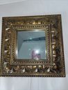Bombay Company Vintage Ornate Gold Frame Glass Mirror Square 12”