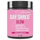 Day Shred GLOW | Advanced Fat Burner for Men Women | VEGAN Collagen | Supports Healthy Skin, Hair, Nails, Bone & Joint | Powerful Thermogenic | Weight Loss Supplement | Belly Fat Burner | 60 Tab