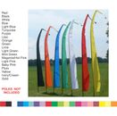 BALI FLAGS - 4 M Meter  COLOUR WEDDING BEACH GARDEN PARTY heart on end Flag Only
