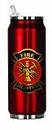 Spoontiques Firefighter Stainless Steel Can, Red