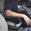 GiGi G-941A Car Armrest Cushion, 100% Pure Breathable Memory Foam Car Center Console Armrest Pillow(Black)