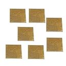 Sahiba Gems Set of 7 Pieces Pure Brass/Peetal (पीतल) Square Pieces for Pooja/Astrological and Lal Kitab Remedy