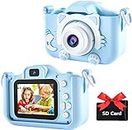 CADDLE & TOES Kids Camera for Boys Girls, 20MP 1080P Digital Video Camera for Kids, Christmas Birthday Gift for Boys Age 4+ to 15, Toy Camera for 4+ 5 6 7 8 9 10 Year Old (Turquoise Blue)