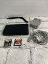 Nintendo DSi  Handheld Console (Black) w/ OEM Charger and 2 DS Games