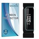 [3 Pack] MEZON Ultra Clear Screen Protector TPU Film for Fitness Tracker Fitbit Inspire 2 – High Protection, Shock Absorption (Fitbit Inspire 2, Clear)