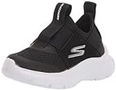 Skechers Kids Boy's Skech Fast Sneaker, Black/White, 6 Toddler