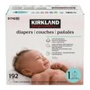 Kirkland Diapers Size 1 (8-14 lb/4-6 kg) 192 Ct Pampers Day Night Disposable