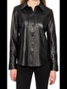 Designer Handmade Genuine Shirt Black Casual Stylish Women 100%Lambskin Leather