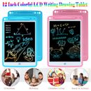 12" LCD Writing Tablet Colorful Electronic Drawing Board Education Gift for kids