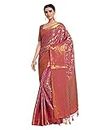 MIMOSA Kanjivaram Art Sari en soie avec chemisier en brocart non cousu pour femme (5472-2990-SD-GAJJ) (rose, taille unique), rose, taille unique