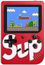 Volco new world sup handheld game console, classic retro video gaming player colorful lcd screen usb rechargeable portable game console with 400 in 1 classic old games best toy gift for kids- Multi color
