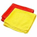 381 Microfibre Cleaning Clothes Heavy Duty Car Cleaner Cloth Scratch Lint Free Wet Dry Ideal For Washing Drying Polishing Dusting Accessories Home Essentials Assorted Color(2Pc)
