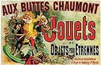 JYSHC Aux Buttes Chaumont Jouets Vintage Canvas Poster Wall Art Print Home Decor Xp511Kx 40X60Cm Senza Cornice