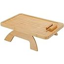 CYKD-777 Tavolino Bamboo Sofa Tray Table, Clip On Side Table Couch Arm With Phone Holder Tavolo da tè