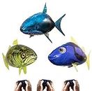 AIR SWIMMERS William Mark Grand Slam Official 3-Pack: Remote Control Flying Shark, Bass Fish, and Regal Tang