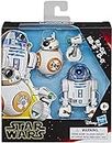 Star Wars Hasbro Galaxy of Adventures Confezione da 3 Action Figure di R2-D2, BB-8, D-O, Droidi Giocattolo, Multicolore, E3118EU4