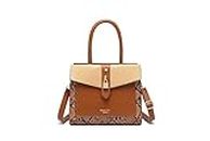 Diana Korr Faux Leather Women & Girls Handbags Purse, Stylish Fashion Shoulder & Crossbody Bag With Long Strap (Brown)