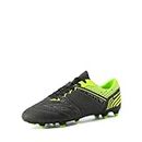DREAM PAIRS Men's Cleats Sport Outdoor Football Soccer Shoes 160859-M,Size 10,Black/Neon/Green,160859-M