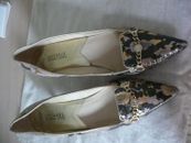 Michael Kors ladies evening shoes in pink snakeskin pattern leather 