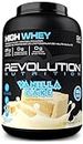 Revolution Nutrition, High Whey, Protein Powder, Whey Isolate, Superior Formula, Gluten Free, Lean Muscle Mass For Men & Women, 25g of Protein Per Scoop, 908 g, 24 Servings (Vanilla Cake, 2 Pound)