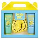 Golden Balls, Balm & Sponge Set - For Your Private Bits - Funny Novelty Gift For Men