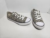 Converse All Star Leopard Print Low Top Shoes Juniors Size 3