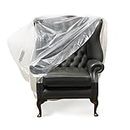 Direct Manufacturing Heavy Duty Sofa Furniture Protector Slip Over Cover Bag : Protection against Pet Clawing,Liquids,Dust. Great for when moving (Armchair)