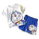 Googogaaga Boy's Cotton Dino Printed T-shirt With Shorts Sets of baby boys clothing Sets (1.5-2 Years)