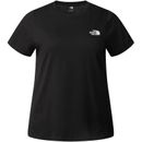 T-Shirt THE NORTH FACE "W PLUS S/S SIMPLE DOME TEE" Gr. 1X (46/48), schwarz (tnf black) Damen Shirts Jersey in großen Größen
