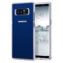 Spigen Liquid Crystal Hülle Kompatibel mit Samsung Galaxy Note 8 -Crystal Clear