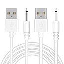 Bicmice 2.7Ft USB DC Charging Cable 2.5mm DC Charger Cord Fast Charging Replacement Cable - 2 Pack