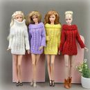 1/6 Accessories Knitted Handmade Sweater Top Coat Dress Clothes 11.5" Doll US