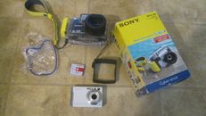 Sony Cyber-shot DSC-W80 7.2MP Digital Camera -White Bundle MPK-WB Marine pack
